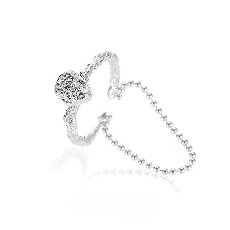 Lunar Eclipse Stone Branch Hollow Ring