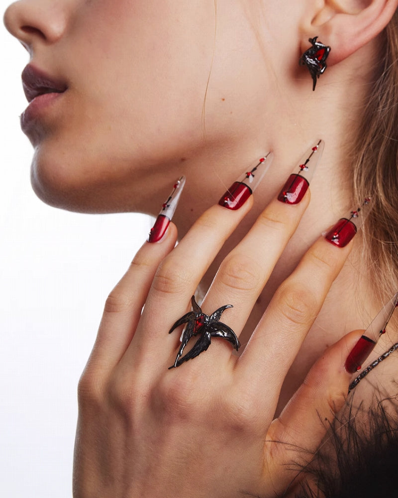 Raven Wings of Evil Ring