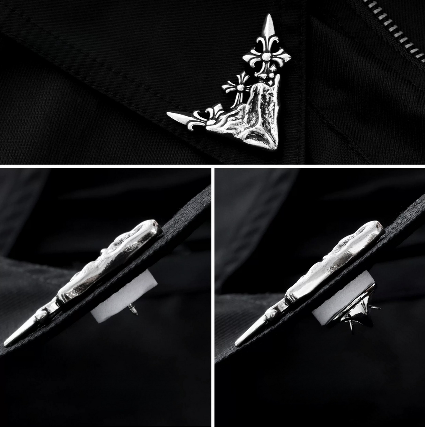 Iris Collar Corner Clip