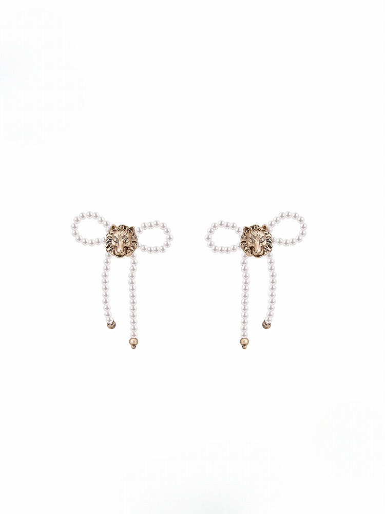 Suanni Lion Head Earrings