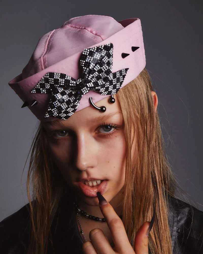 Bow Rivet Sailor Hat