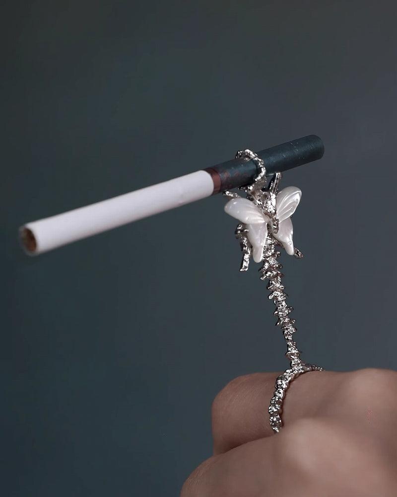 what are the rings on a cigarette Butterfly Cigarette Holder Ring – 宵 what are the rings on a cigarette Butterfly Cigarette Holder Ring – 宵