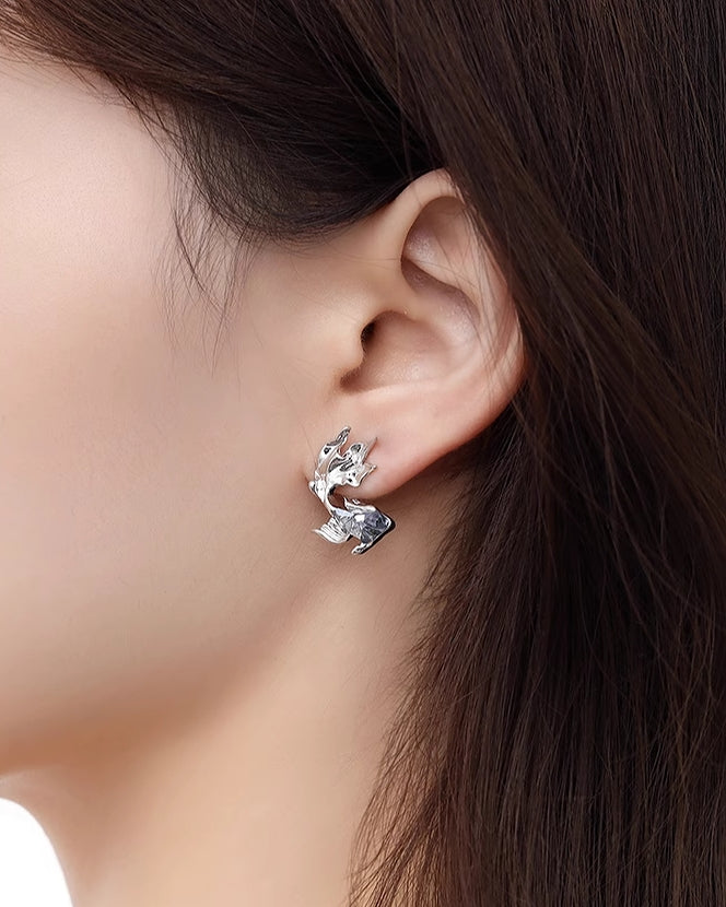 Blue Goldfish Earrings