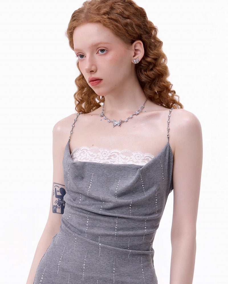 White Butterfly Necklace