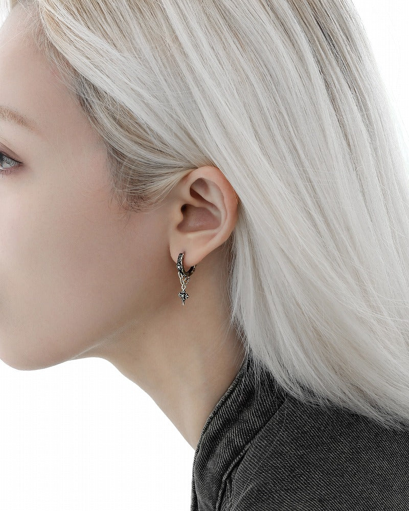 Distressed Iris Earrings