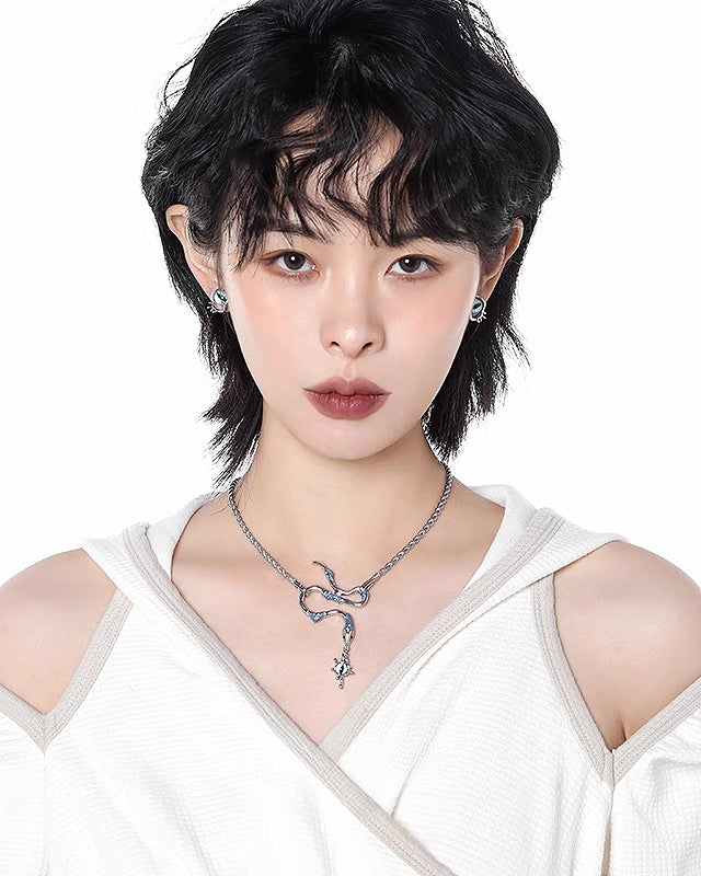 Devil's Eye Snake Necklace