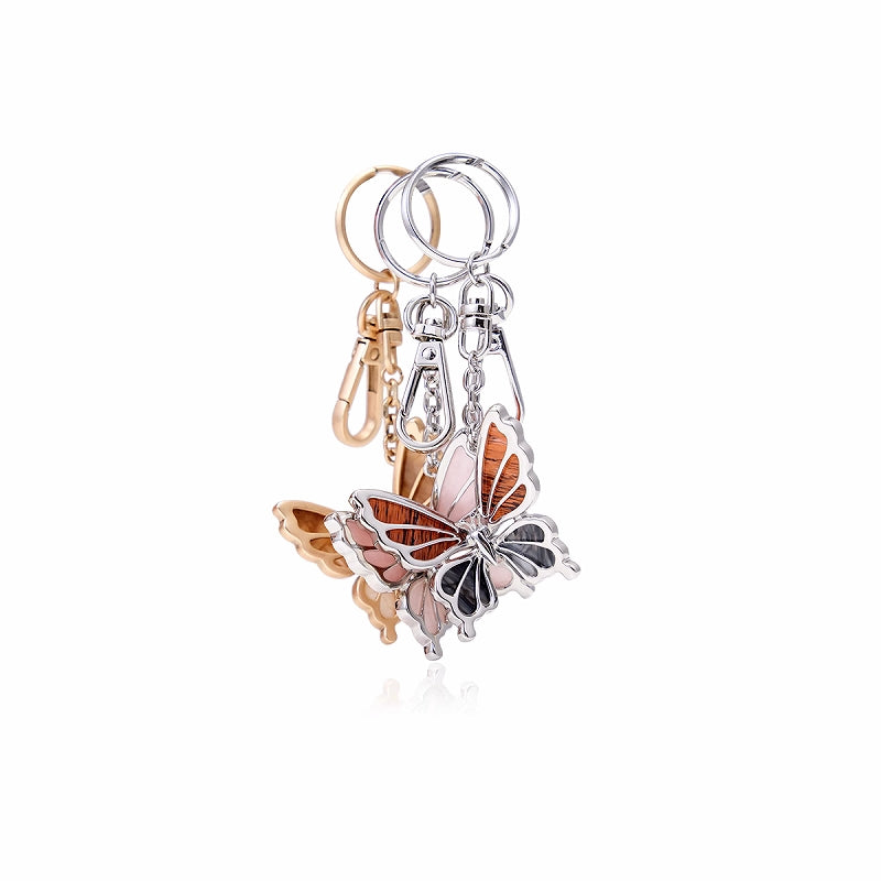 Three Dimensional Butterfly Keychain