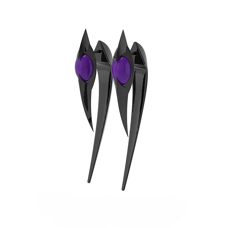 Cosmic Scorpion Long Rivet Earrings