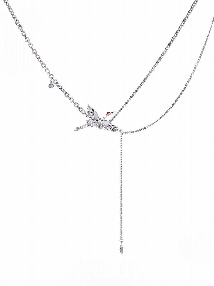 Flying Crane Necklace