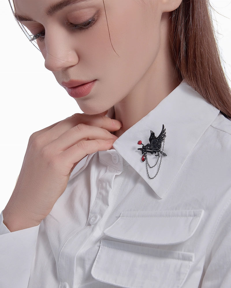 Thorn Dark Crow Brooche