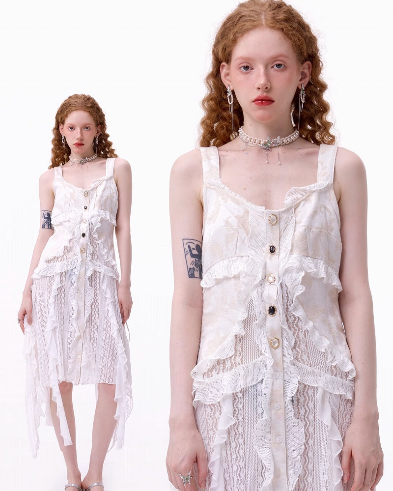 Mint Green Butterfly Tassel Choker