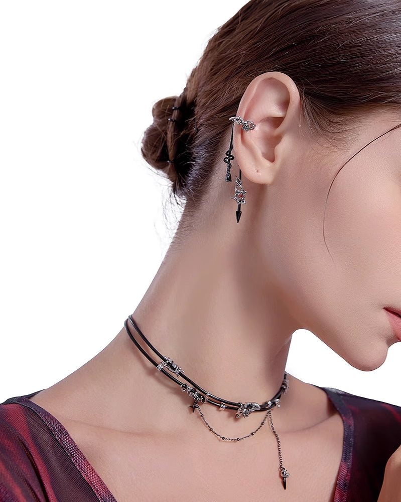 Thorn Rose Snake Cuffs