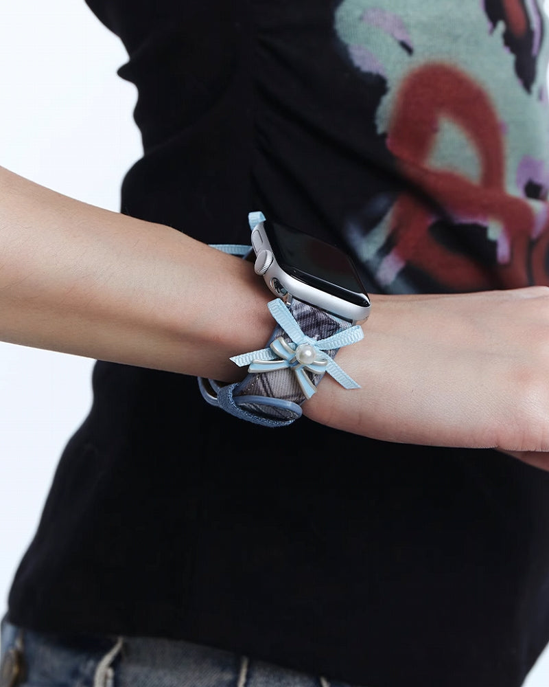 Retro Denim Apple Watch Strap