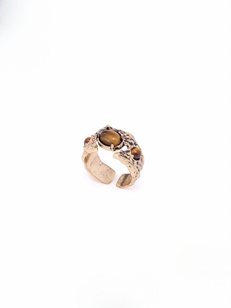 Yadan Tiger Eye Open Ring