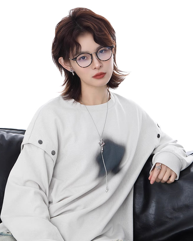 Blood Moon Cross Earrings