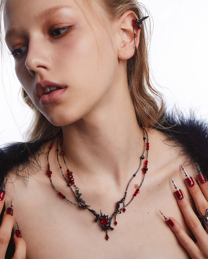 Raven Cage Layer Necklace 02