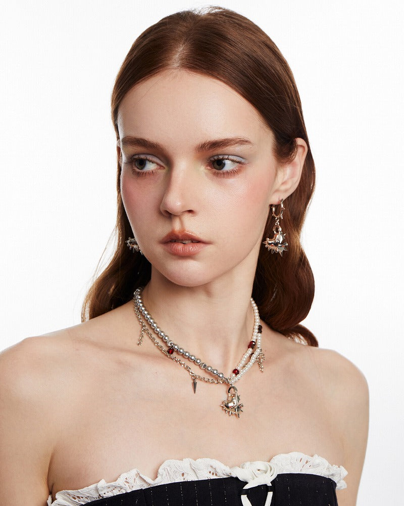 Heart Spike Layer Necklace