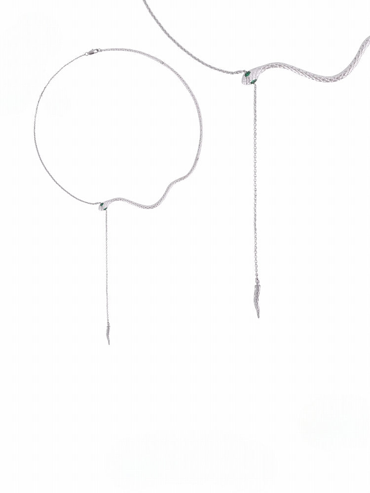 Snake Green Necklace