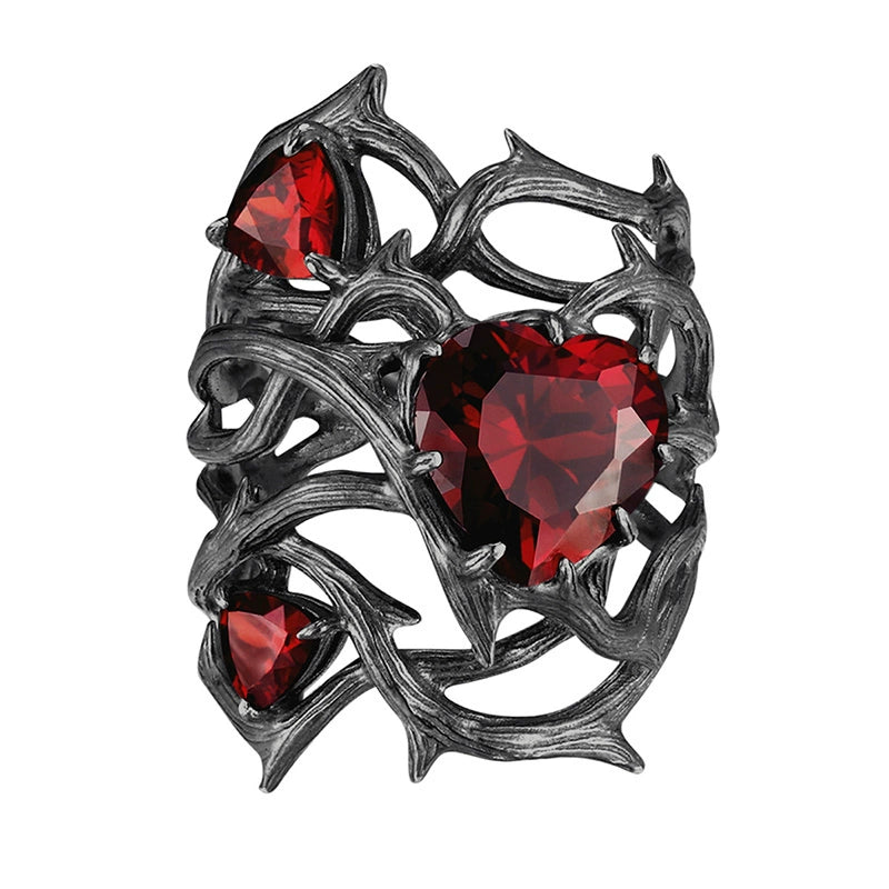 The Dark Side Of The Rose Heart Ring