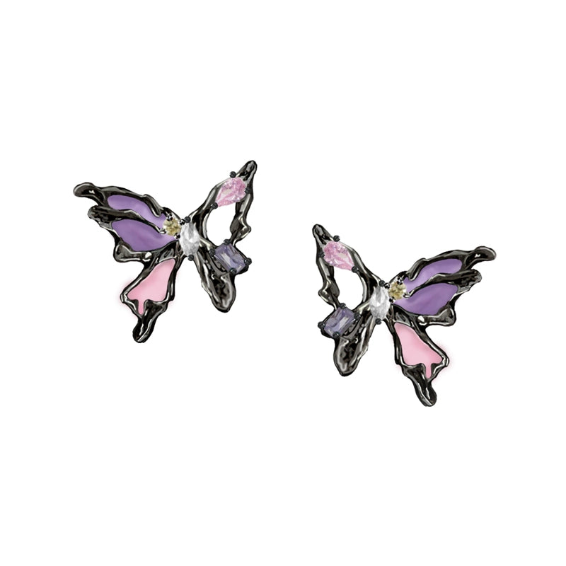 Basic Butterfly Earrings & Necklace