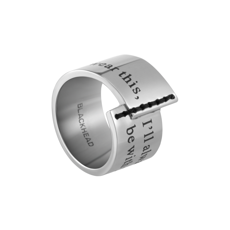 B Label Letter Ring