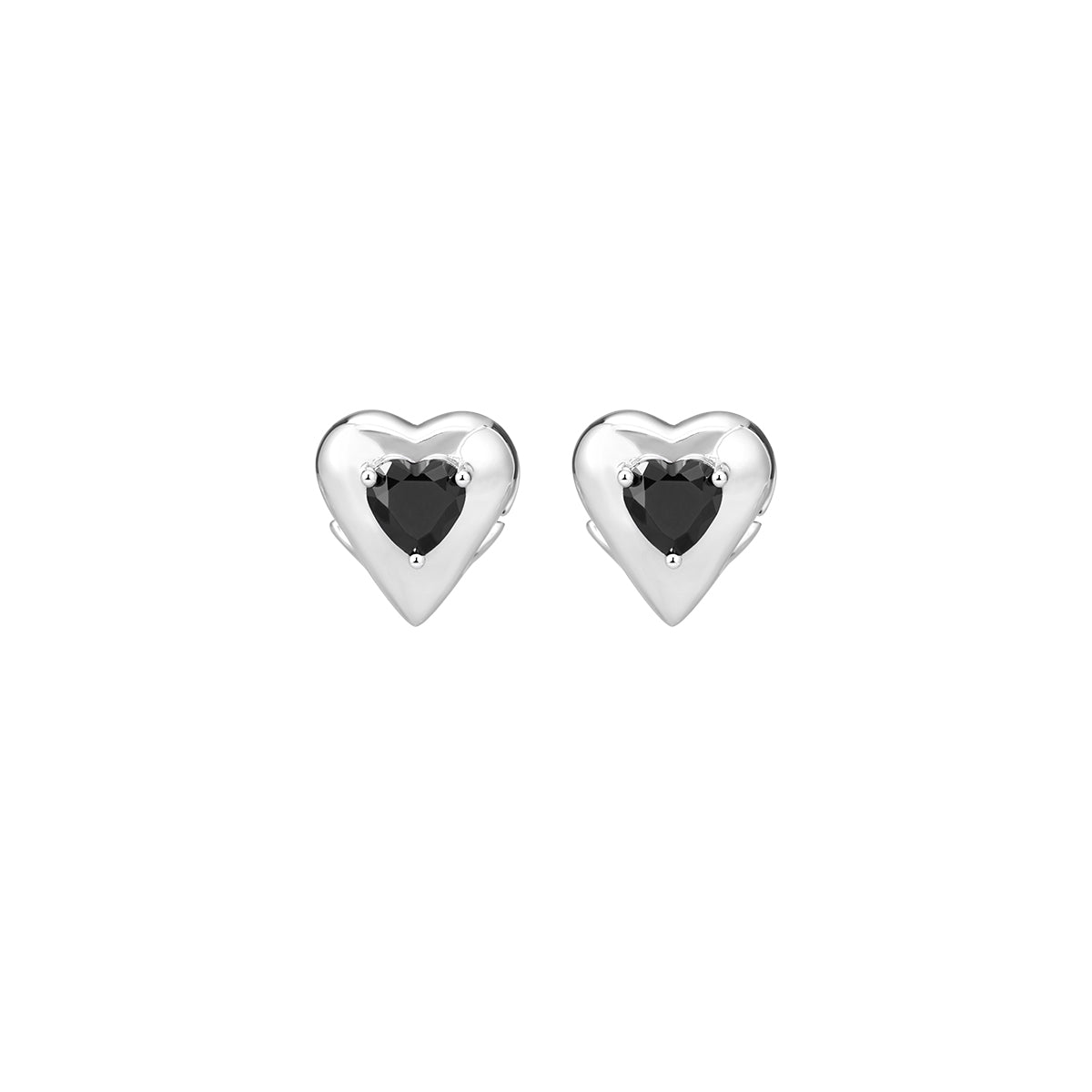 Mobius Strip Heart Earrings