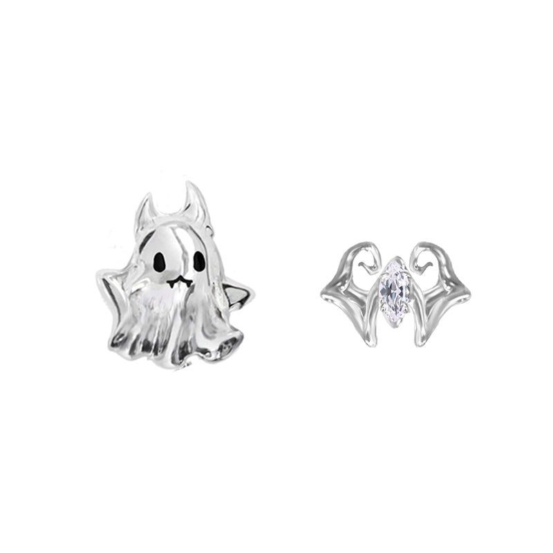 Carnival Ghost Mini Bat Earrings