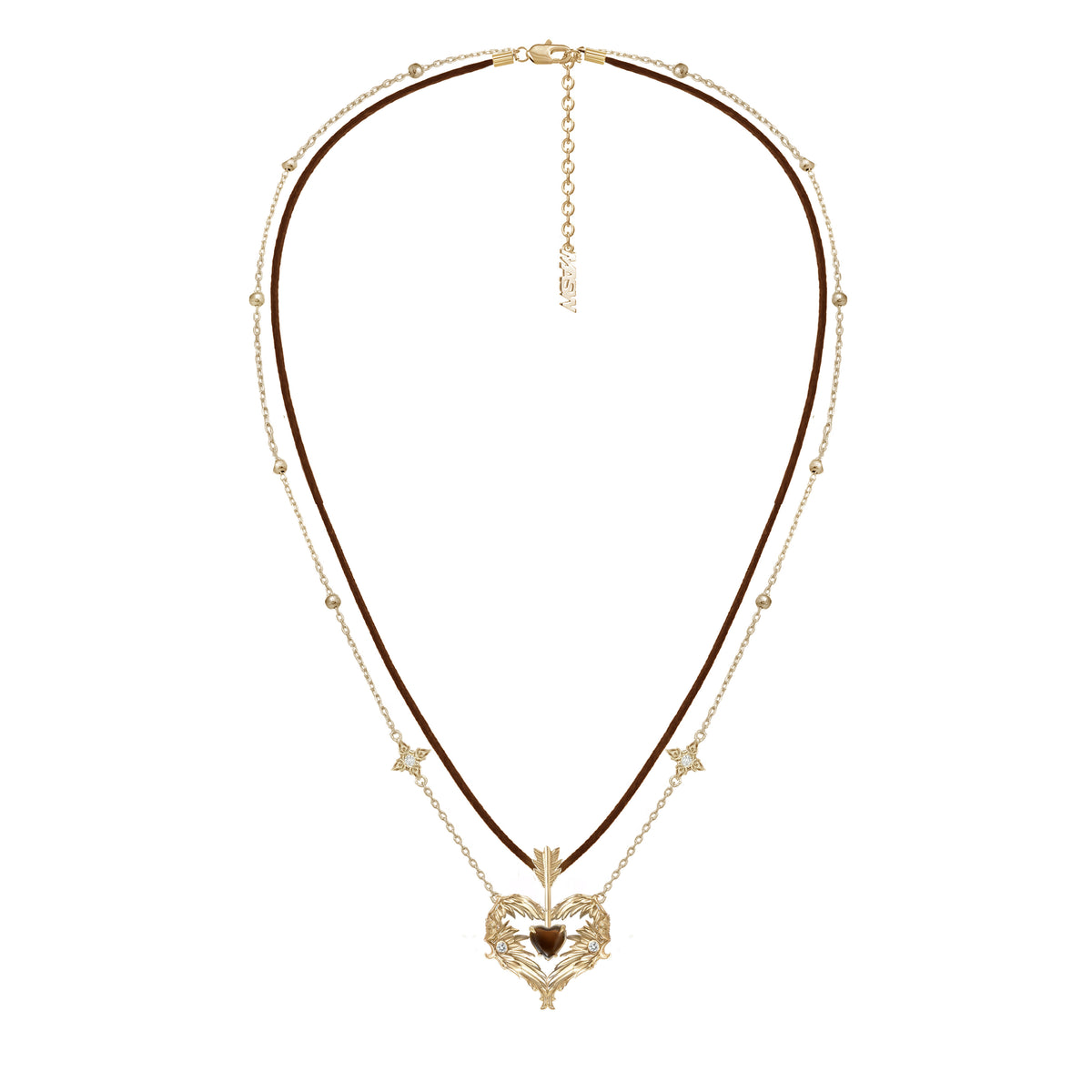 Basic Angel & Devil Wing Heart Necklace