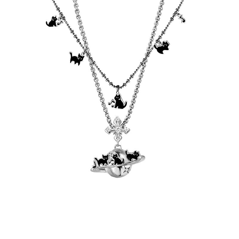 Meow Symphony Planet Necklace