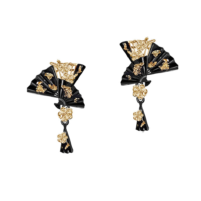 Fragrance Fan Flower Earrings 03