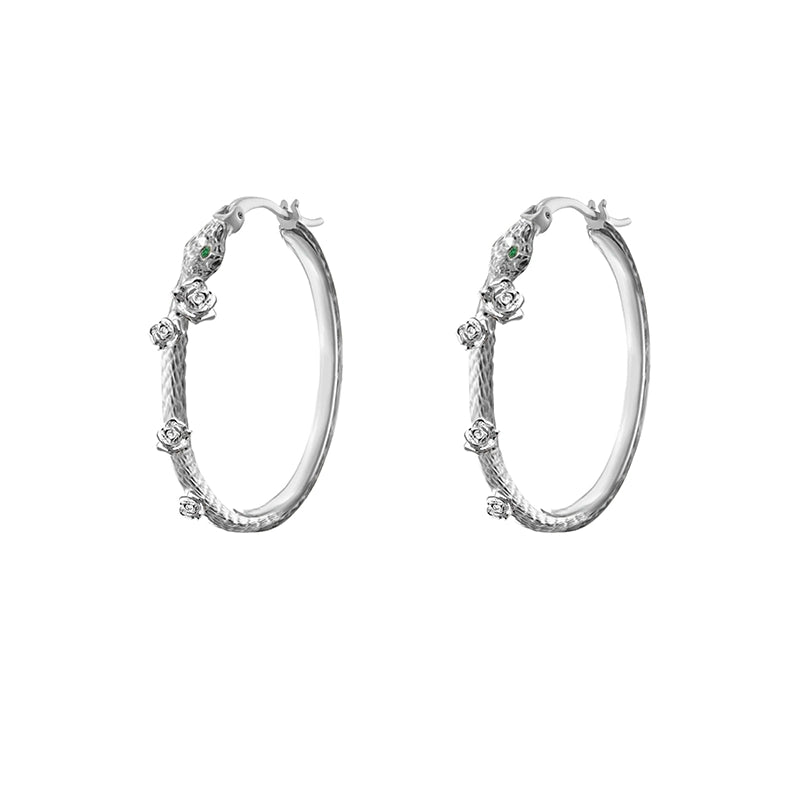Snake Dance Rose Earrings 05