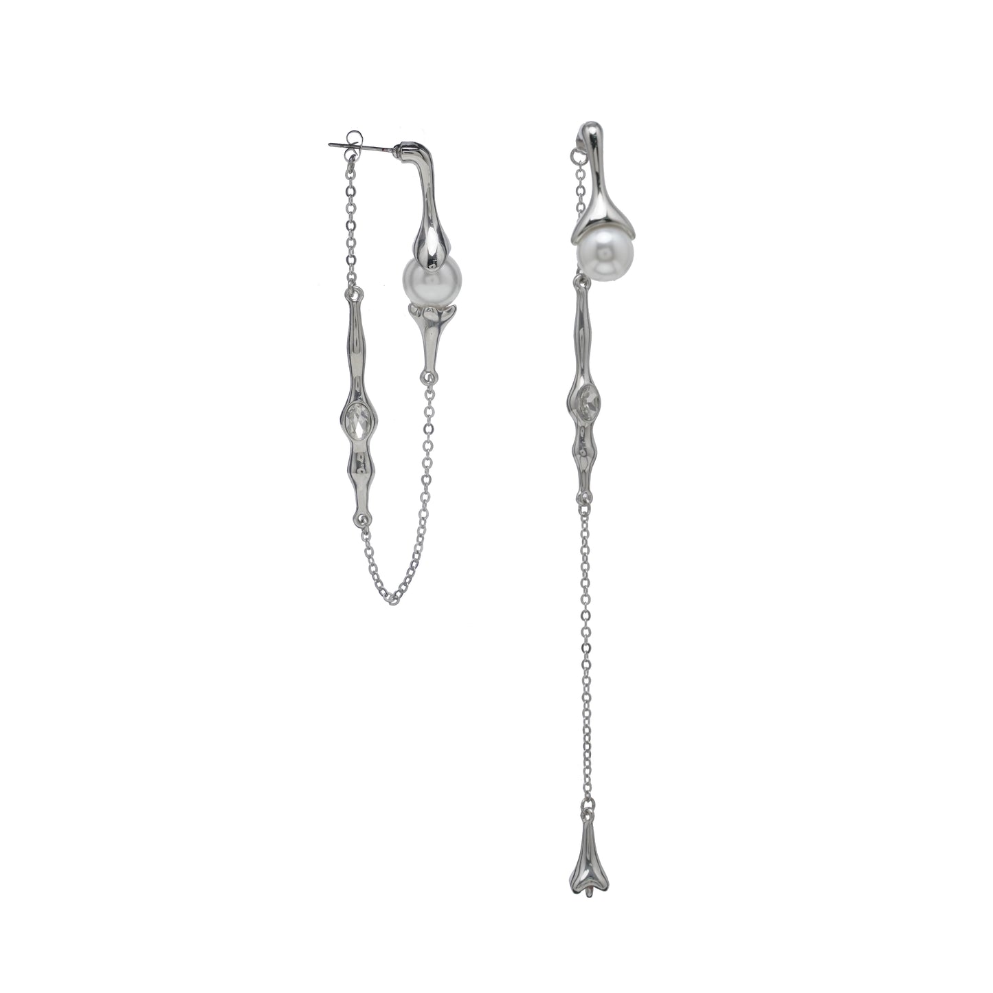 Water Drop Long Tassel Earrings