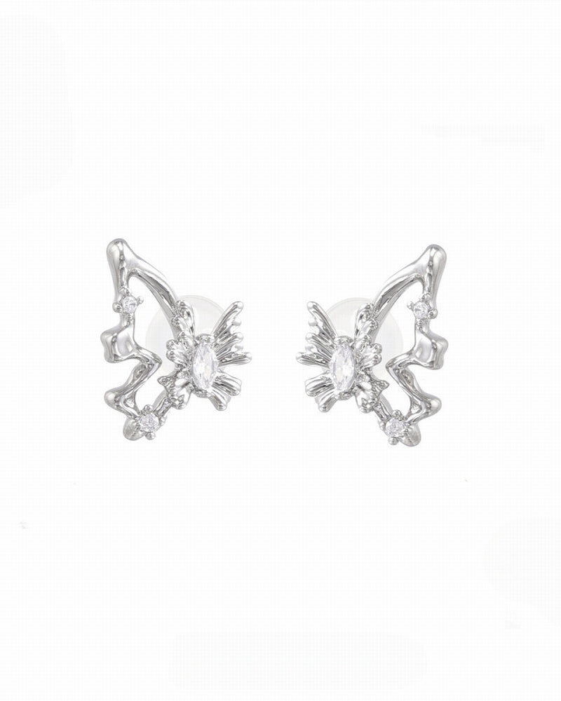 Metal Butterfly Earrings