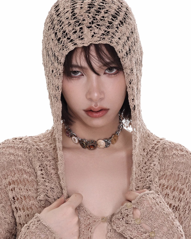 Relaxing Dune Retro Button Choker