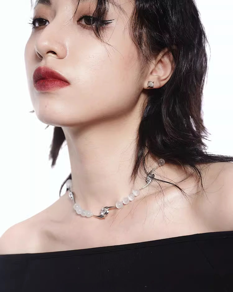 Cosmic Scorpion Lightning Bead Splicing Necklace