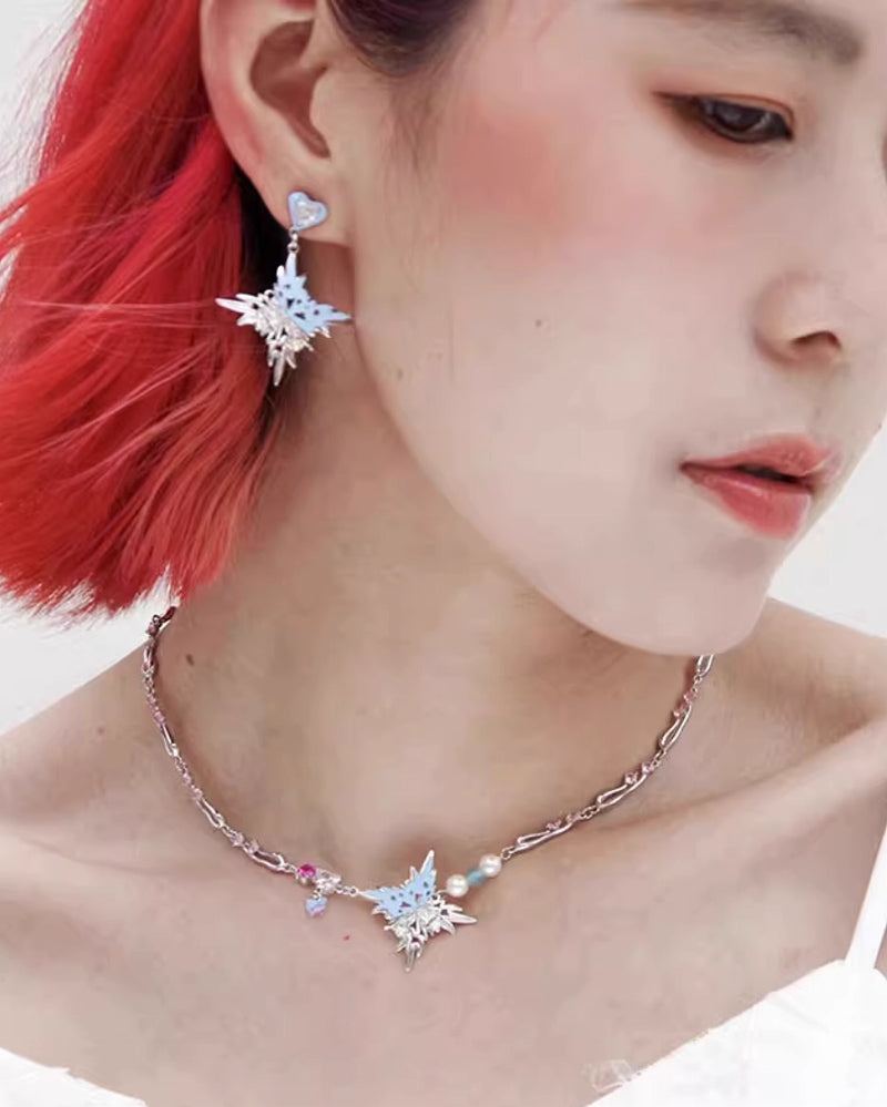 Children's Fun Blue Butterfly Necklace