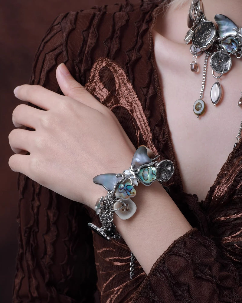 Butterfly Island Button Bracelet