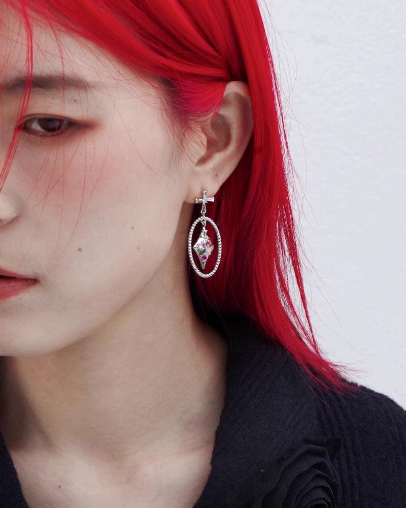 Summons The Protoss Cross Star Earrings