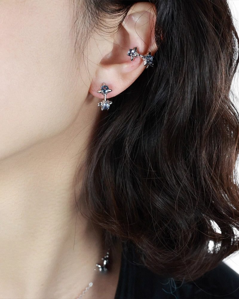 Star Fall Blue Zirconia Cuff