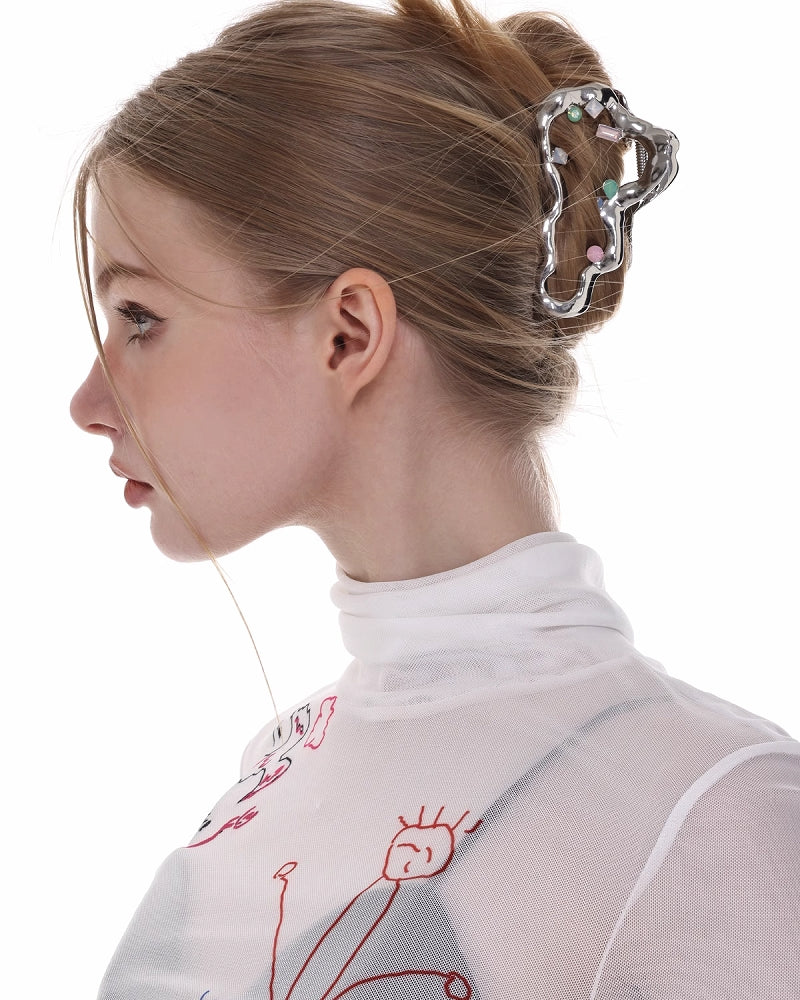 Cloud Colorful Hair Clip