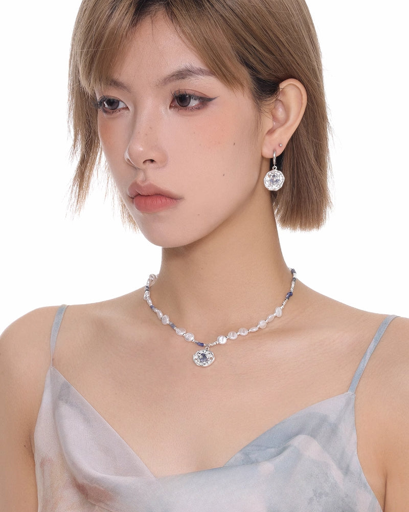 Ocean Vacation Beaded White Vintage Necklace