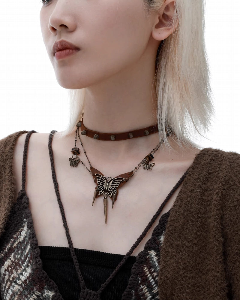 Wasteland Butterfly Island Choker & Necklace