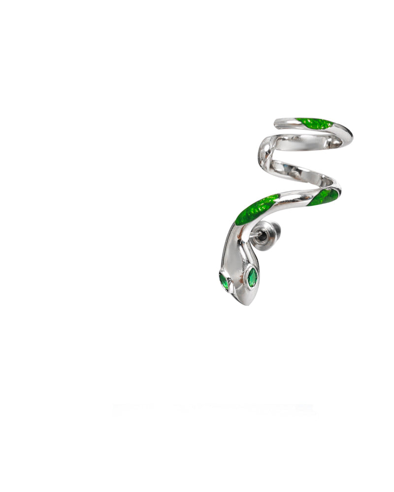 (Ex Display) Green Snake Earrings03