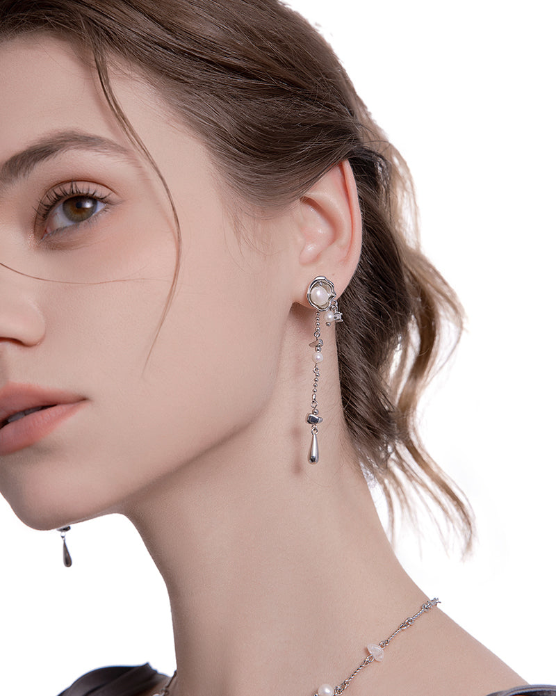 Pearl Tassel Earrings