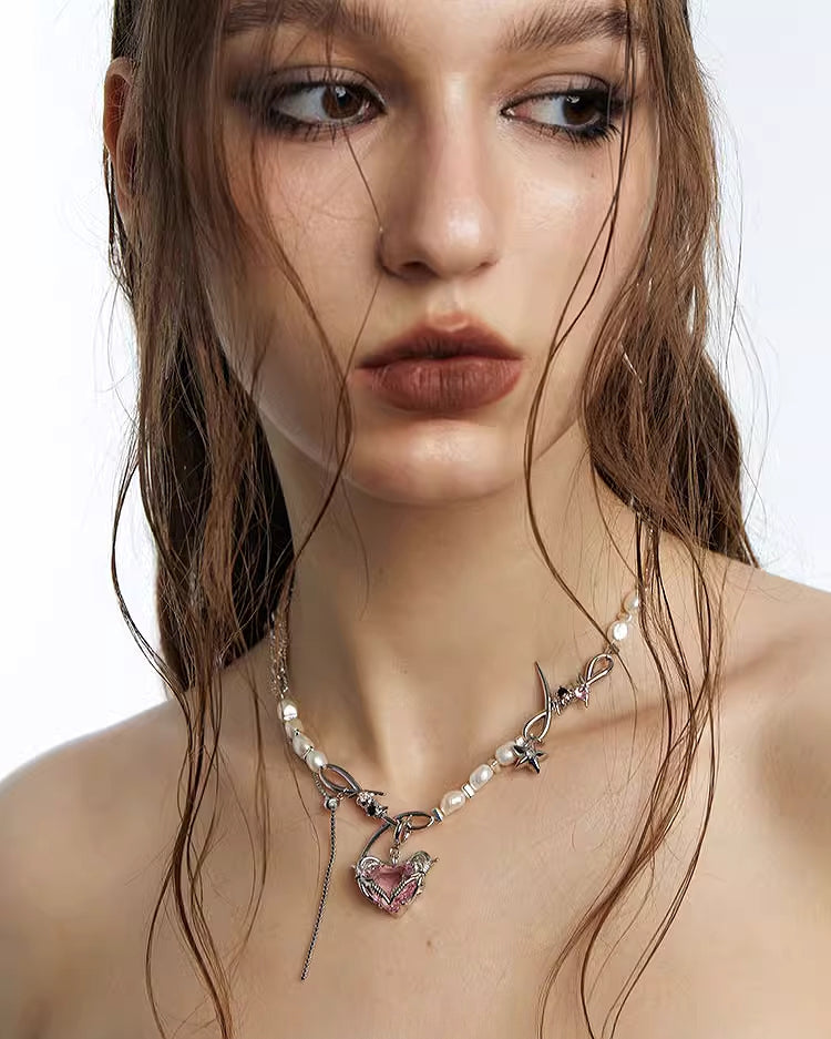 Seal Heart Lock Love Necklace