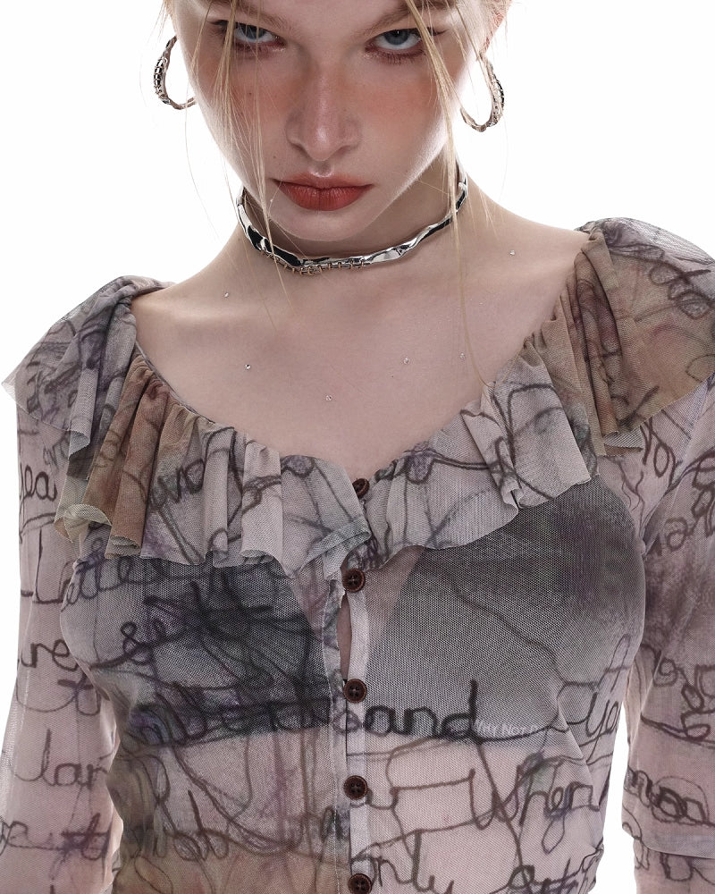 Trauma C Hoop Earrings