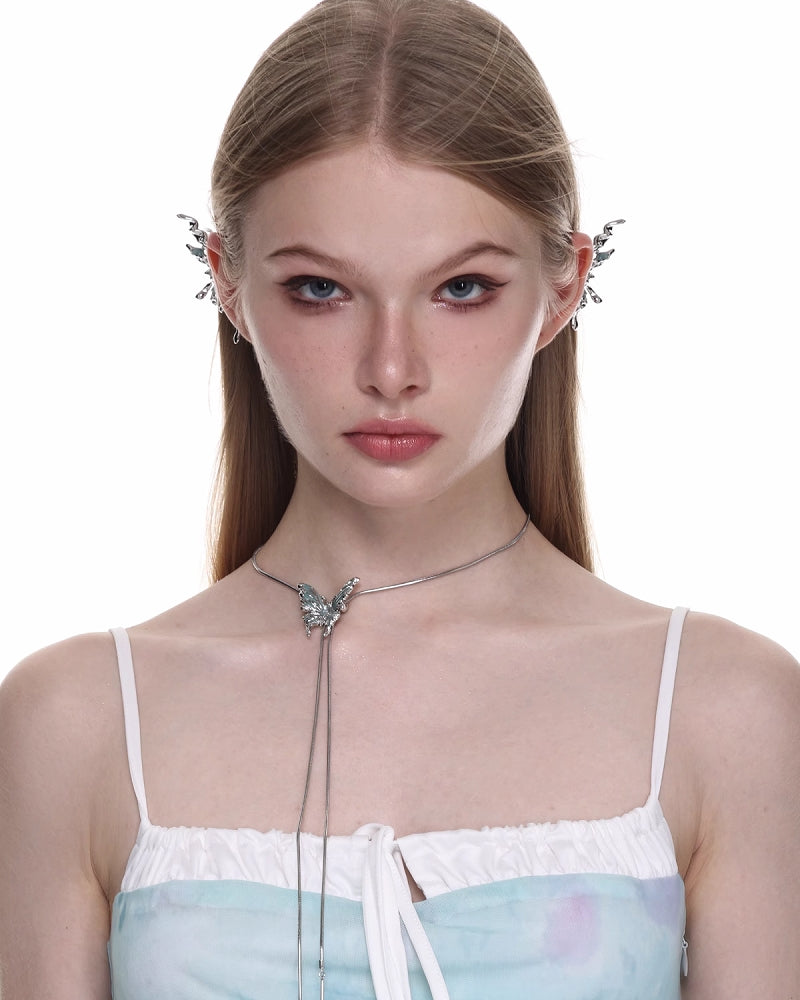 Xeno-Butterfly Pull Out Necklace