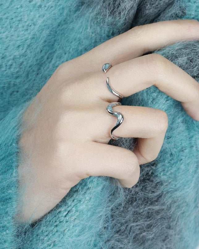 Blue Wave Ring