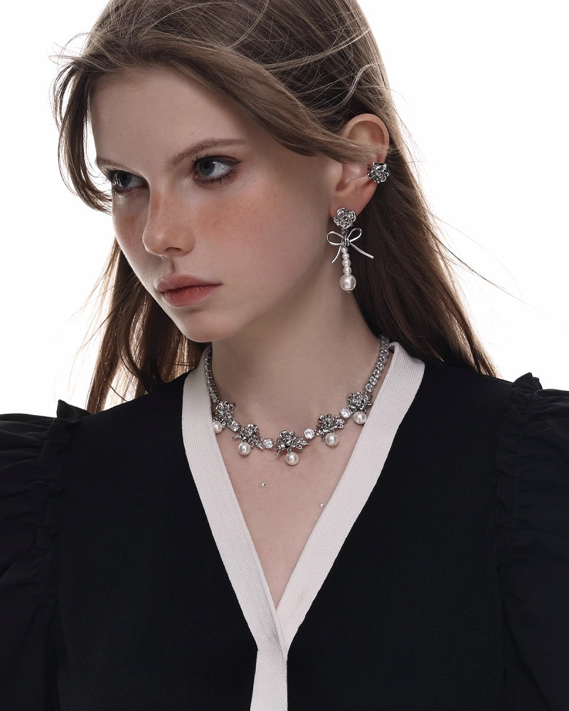 War of the Roses Drop Long Earrings