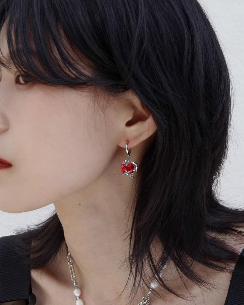 Melting Love Asymmetric Earrings